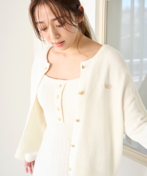 SNIDEL  ニットカーディガン＆ワンピース【Milky】 ケーブル SNIDEL HOME（スナイデルホーム）の「【Milky】 ケーブルワンピース