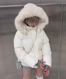 【nmtc+】fur padding hood jacket / 【エヌエムティーシープラス】ファーパディングフードジャケット