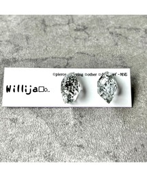 【Willija】金属アレルギー対応《一粒氷》イヤリング(MA)