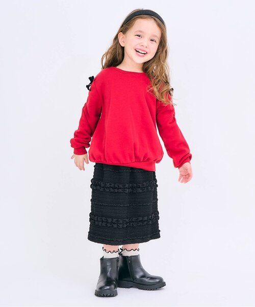 apres les cours(アプレレクール)の「リボンメローソックス(ソックス/靴下・キッズ・アイボリー/ミント/ピンク・12/15 /18/21)」の4枚目の写真