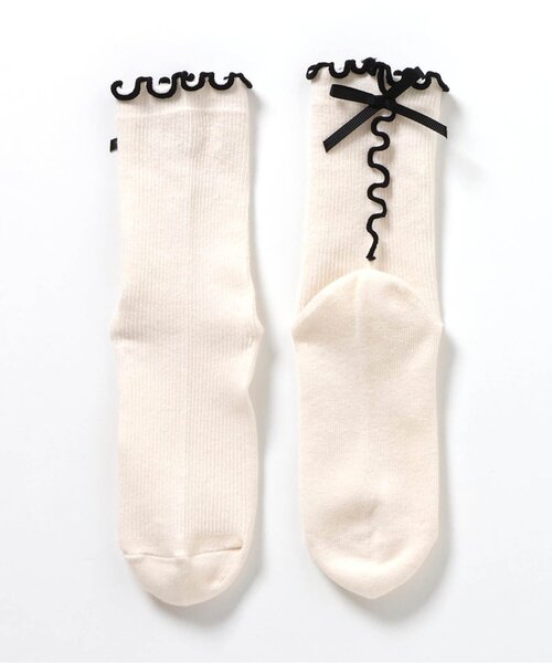 apres les cours(アプレレクール)の「リボンメローソックス(ソックス/靴下・キッズ・アイボリー/ミント/ピンク・12/15 /18/21)」の10枚目の写真