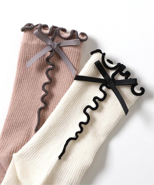 apres les cours(アプレレクール)の「リボンメローソックス(ソックス/靴下・キッズ・アイボリー/ミント/ピンク・12/15 /18/21)」の15枚目の写真