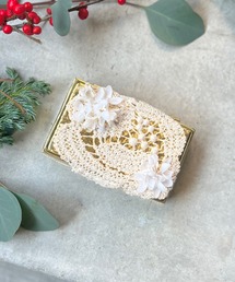 m.soeur（エムスール）の「レースたっぷりの真鍮スクエアアクセサリーボックス（その他雑貨）」