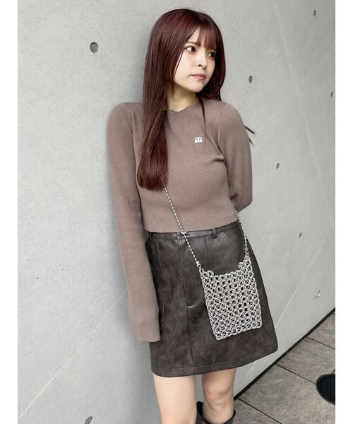 MURUA（ムルーア）の「ビーズボールチェーンバッグ（ショルダーバッグ・レディース・シルバー・FREE）」の6枚目の写真