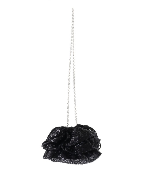 Green　Parks（グリーンパークス）の「ETS.スパンコールショルダーバッグ（ショルダーバッグ・レディース・ブラック/ホワイト・FREE）」の9枚目の写真