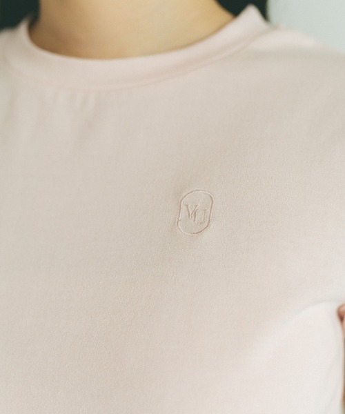VANNIE U(ヴァニーユー)の「オーバルロゴT/ヴァニー刺繍T/コンパクトTシャツ(Tシャツ/カットソー・レディース・ブルー/ピンク系その他/ブルー系その他/ネイビー/ピンク/ホワイト・FREE)」の14枚目の写真
