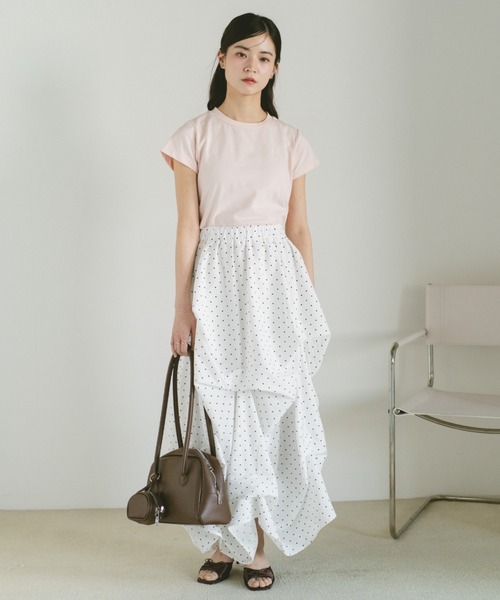 VANNIE U(ヴァニーユー)の「オーバルロゴT/ヴァニー刺繍T/コンパクトTシャツ(Tシャツ/カットソー・レディース・ブルー/ピンク系その他/ブルー系その他/ネイビー/ピンク/ホワイト・FREE)」の16枚目の写真