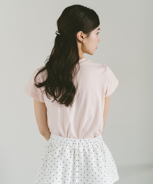 VANNIE U(ヴァニーユー)の「オーバルロゴT/ヴァニー刺繍T/コンパクトTシャツ(Tシャツ/カットソー・レディース・ブルー/ピンク系その他/ブルー系その他/ネイビー/ピンク/ホワイト・FREE)」の17枚目の写真