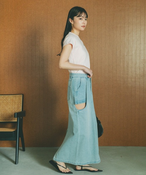 VANNIE U(ヴァニーユー)の「オーバルロゴT/ヴァニー刺繍T/コンパクトTシャツ(Tシャツ/カットソー・レディース・ブルー/ピンク系その他/ブルー系その他/ネイビー/ピンク/ホワイト・FREE)」の16枚目の写真