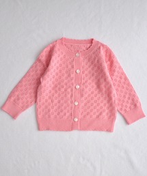 coto cotte（コトコト）の「お花透かし編み カラー カーディガン（カーディガン/ボレロ）」