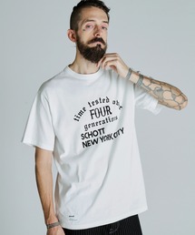 schott | Schott/ショット/PIGMENT T-SHIRT TIME TESTED OVER FOUR GENERATIONS/ピグメント プリント Tシャツ(Tシャツ/カットソー)