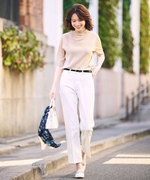 any SiS（エニィスィス）の「【美Denimシリーズ】センタープレスセミフレア デニム（デニムパンツ）」