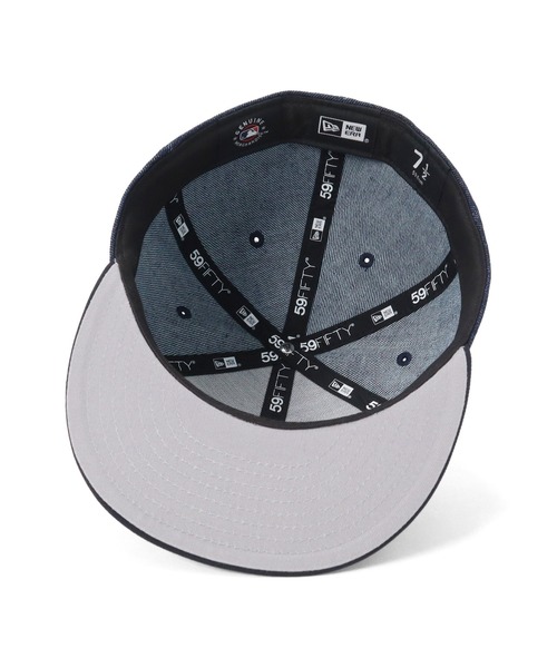 キャノティエ2つ ニューエラキャップ 59FIFTY MLB デニム2トーン（キャップ