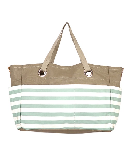 LES TOILES DU SOLEIL（レトワールデュソレイユ）の「bateau tote grand（バトートート グラン）（トートバッグ・レディース・ブラック系/グリーン系/ネイビー系・フリー）」の18枚目の写真