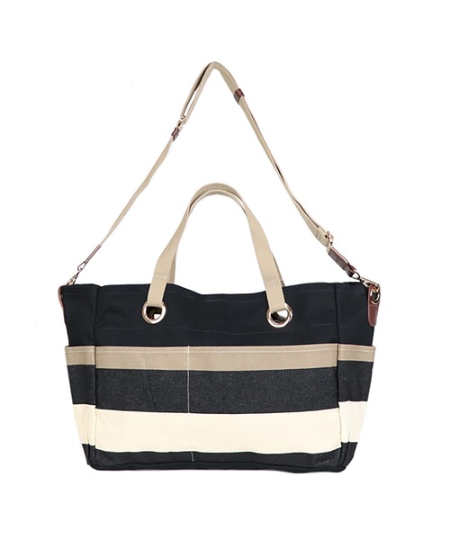 LES TOILES DU SOLEIL（レトワールデュソレイユ）の「bateau tote grand（バトートート グラン）（トートバッグ・レディース・ブラック系/グリーン系/ネイビー系・フリー）」の7枚目の写真