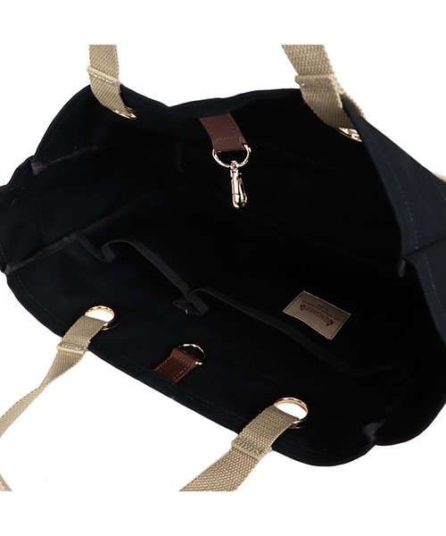 LES TOILES DU SOLEIL（レトワールデュソレイユ）の「bateau tote grand（バトートート グラン）（トートバッグ・レディース・ブラック系/グリーン系/ネイビー系・フリー）」の10枚目の写真