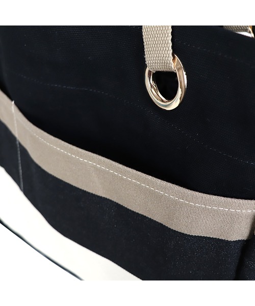 LES TOILES DU SOLEIL（レトワールデュソレイユ）の「bateau tote grand（バトートート グラン）（トートバッグ・レディース・ブラック系/グリーン系/ネイビー系・フリー）」の13枚目の写真
