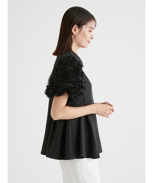 CELFORD（セルフォード）の「襟付きブラウス（シャツ/ブラウス・レディース・ライトグレー/ホワイト/ブラック・36/38）」の6枚目の写真