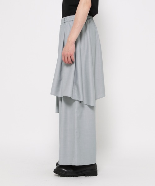 HARE ハレ　スカートレイヤードパンツ　ワイドスラックス HARE（ハレ）の「スカートレイヤードパンツ(HARE)（スラックス