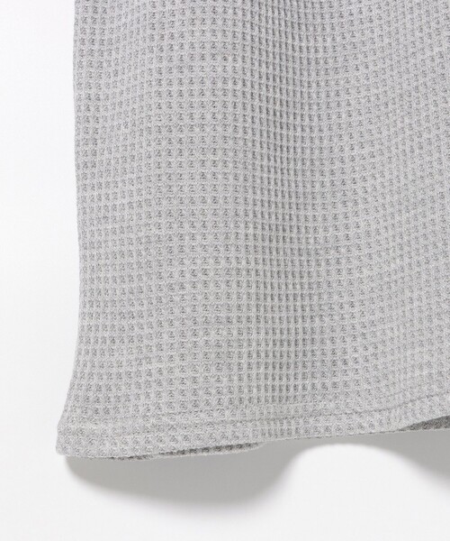 BEAMS HEART（ビームスハート）の「ワッフル ポロ ワンピース（ワンピース・レディース・ライトグレー/ブラック/サックスブルー・FREE）」の13枚目の写真