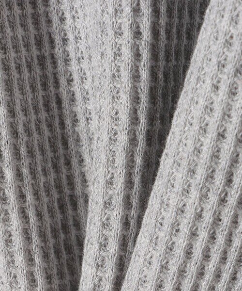 BEAMS HEART（ビームスハート）の「ワッフル ポロ ワンピース（ワンピース・レディース・ライトグレー/ブラック/サックスブルー・FREE）」の15枚目の写真