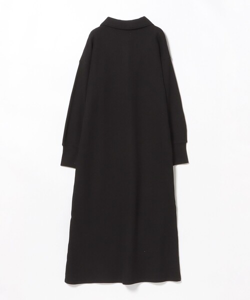 BEAMS HEART（ビームスハート）の「ワッフル ポロ ワンピース（ワンピース・レディース・ライトグレー/ブラック/サックスブルー・FREE）」の17枚目の写真