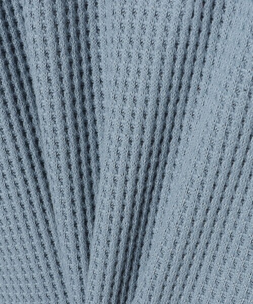 BEAMS HEART（ビームスハート）の「ワッフル ポロ ワンピース（ワンピース・レディース・ライトグレー/ブラック/サックスブルー・FREE）」の21枚目の写真