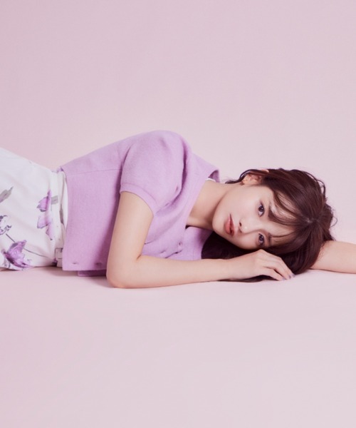 セール】クロップドハーフスリーブカーディガン（カーディガン/ボレロ