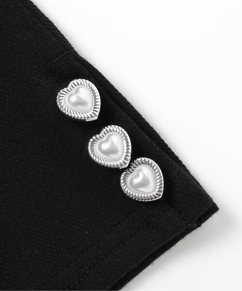 apres les cours(アプレレクール)の「【ジュニア対応】ハートボタンフレアパンツ(その他パンツ・キッズ・チェック/インディゴブルー/ブラック・80/90/100/110/120/130/140)」の15枚目の写真