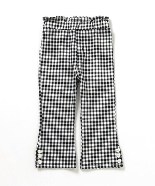 apres les cours(アプレレクール)の「【ジュニア対応】ハートボタンフレアパンツ(その他パンツ・キッズ・チェック/インディゴブルー/ブラック・80/90/100/110/120/130/140)」の17枚目の写真