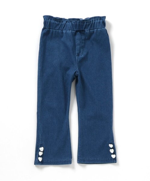 apres les cours(アプレレクール)の「【ジュニア対応】ハートボタンフレアパンツ(その他パンツ・キッズ・チェック/インディゴブルー/ブラック・80/90/100/110/120/130/140)」の18枚目の写真