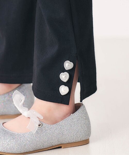 apres les cours(アプレレクール)の「【ジュニア対応】ハートボタンフレアパンツ(その他パンツ・キッズ・チェック/インディゴブルー/ブラック・80/90/100/110/120/130/140)」の22枚目の写真