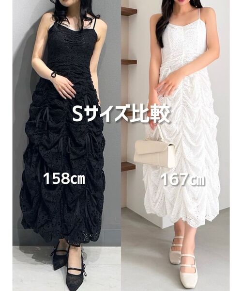 dazzlin(ダズリン)の「ギャザーリボンワンピース(ワンピース・レディース・ピンク/オフホワイト/ブラック・SMALL/MEDIUM)」の6枚目の写真