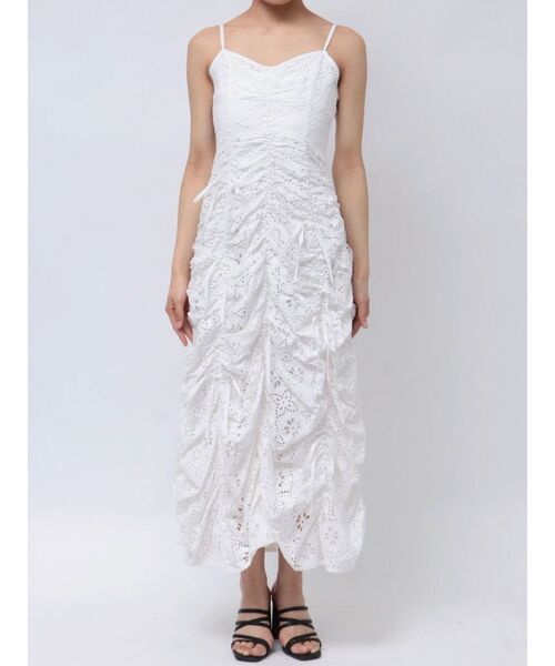 dazzlin(ダズリン)の「ギャザーリボンワンピース(ワンピース・レディース・ピンク/オフホワイト/ブラック・SMALL/MEDIUM)」の7枚目の写真