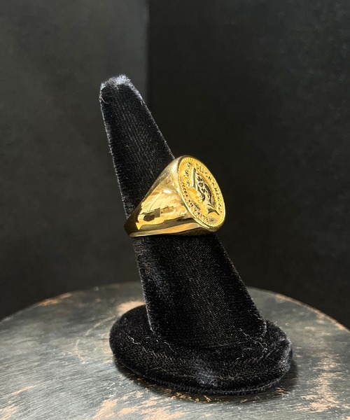 CALIFORNIA OUTFITTERS(カリフォルニア アウトフィッターズ)の「3-1C36 ゴールド ボリューム コインリング(リング・メンズ・ゴールド/シルバー・18号/16号/20号)」の5枚目の写真