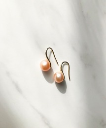 1粒淡水パールメタルフックピアス