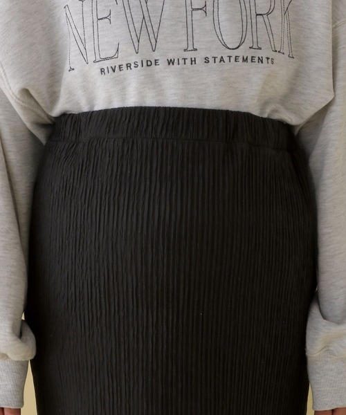 LEPSIM（レプシィム）の「【産前・産後対応】マタニティ／フリルティアードスカート　319491（マタニティウェア/グッズ・レディース・ブラック/アイボリー・FREE）」の14枚目の写真