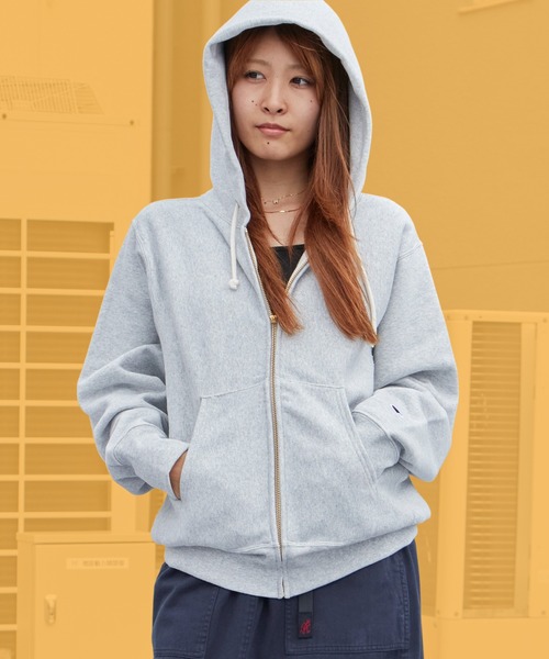 Champion(チャンピオン)の「Champion/チャンピオン REVERSE WEAVE(R) ジップフーデッド スウェット トレーナーシャツ 2026秋冬 秋服(パーカー・メンズ・シルバーグレー/オートミール/ネイビー/ブラック・M/L/XL)」の3枚目の写真
