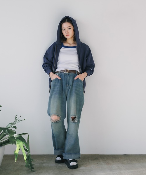 Champion(チャンピオン)の「Champion/チャンピオン REVERSE WEAVE(R) ジップフーデッド スウェット トレーナーシャツ 2026秋冬 秋服(パーカー・メンズ・シルバーグレー/オートミール/ネイビー/ブラック・M/L/XL)」の10枚目の写真
