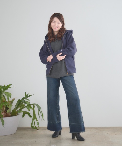 Champion(チャンピオン)の「Champion/チャンピオン REVERSE WEAVE(R) ジップフーデッド スウェット トレーナーシャツ 2026秋冬 秋服(パーカー・メンズ・シルバーグレー/オートミール/ネイビー/ブラック・M/L/XL)」の16枚目の写真
