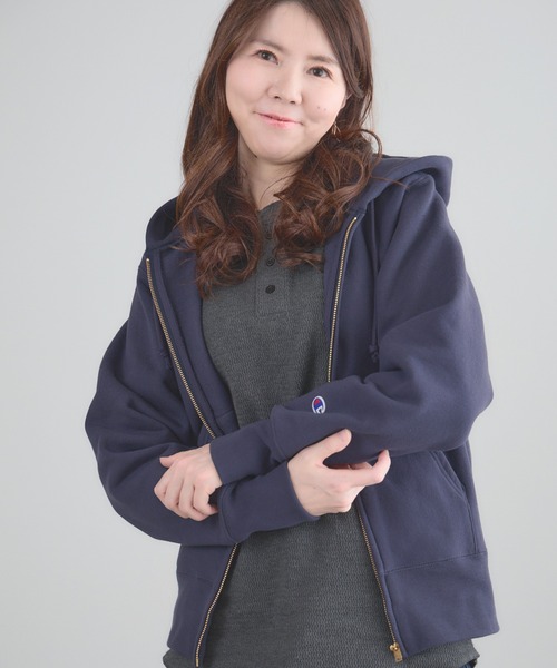 Champion(チャンピオン)の「Champion/チャンピオン REVERSE WEAVE(R) ジップフーデッド スウェット トレーナーシャツ 2026秋冬 秋服(パーカー・メンズ・シルバーグレー/オートミール/ネイビー/ブラック・M/L/XL)」の14枚目の写真