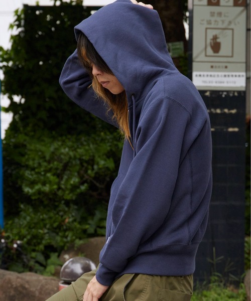 Champion(チャンピオン)の「Champion/チャンピオン REVERSE WEAVE(R) ジップフーデッド スウェット トレーナーシャツ 2026秋冬 秋服(パーカー・メンズ・シルバーグレー/オートミール/ネイビー/ブラック・M/L/XL)」の18枚目の写真