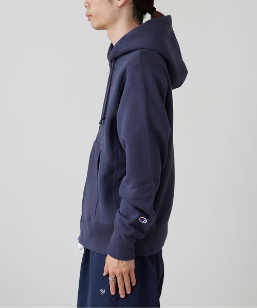 Champion(チャンピオン)の「Champion/チャンピオン REVERSE WEAVE(R) ジップフーデッド スウェット トレーナーシャツ 2026秋冬 秋服(パーカー・メンズ・シルバーグレー/オートミール/ネイビー/ブラック・M/L/XL)」の21枚目の写真
