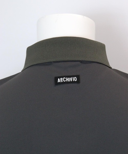 archivio(アルチビオ)の「<MENS>ダブルカノコポロシャツ(ポロシャツ・メンズ・ブルー/グレー/ホワイト/ブラック・L/M/LL)」の9枚目の写真