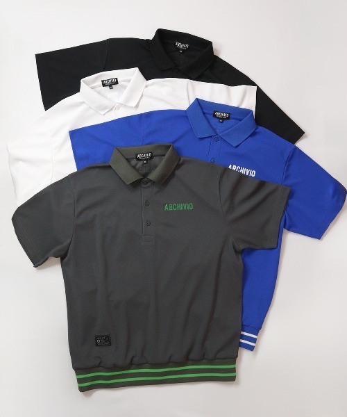 archivio(アルチビオ)の「<MENS>ダブルカノコポロシャツ(ポロシャツ・メンズ・ブルー/グレー/ホワイト/ブラック・L/M/LL)」の12枚目の写真