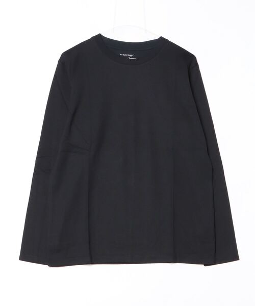 NANO universe(ナノユニバース)の「Anti Soaked(R)汗染み防止 クルーネックTシャツ 長袖(Tシャツ/カットソー・メンズ・チャコール/ブラック/ホワイト・L)」の1枚目の写真