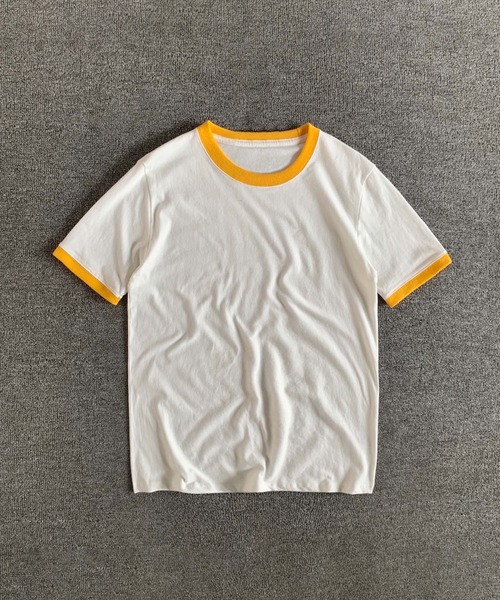 aimoha(アイモハ)の「aimoha MEN ヴィンテージバインダーT(Tシャツ/カットソー・メンズ・イエロー/レッド・XXX-LARGE/XX-LARGE/X-LARGE/LARGE)」の1枚目の写真