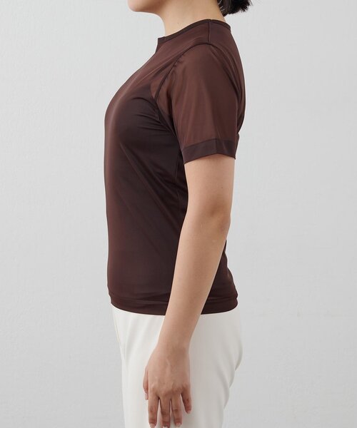 THE PAUSE（ザ ポーズ）の「【THE PAUSE】ハイゲージチュールTシャツ（Tシャツ/カットソー・レディース・ブラウン/ベージュ・FREE）」の14枚目の写真
