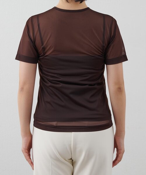 THE PAUSE（ザ ポーズ）の「【THE PAUSE】ハイゲージチュールTシャツ（Tシャツ/カットソー・レディース・ブラウン/ベージュ・FREE）」の15枚目の写真