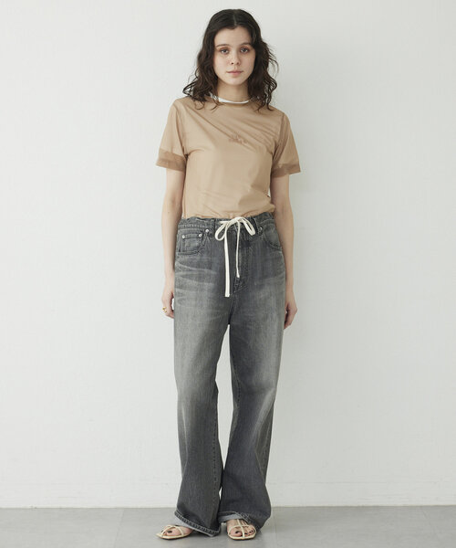 THE PAUSE（ザ ポーズ）の「【THE PAUSE】ハイゲージチュールTシャツ（Tシャツ/カットソー・レディース・ブラウン/ベージュ・FREE）」の8枚目の写真